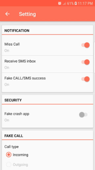Download Fake Call and Sms Hiburan untuk Android tangkapan layar 3