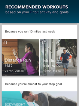 Download Fitbit Coach Kesehatan & Kebugaran untuk Android tangkapan layar 5