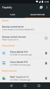 Download Flashify (for root users) Alat untuk Android tangkapan layar 3