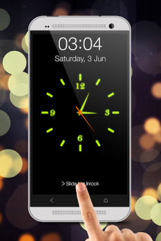 Download Glowing Clock Live Locker Personalisasi untuk Android tangkapan layar 7