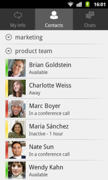 Download Lync 2010 Bisnis untuk Android tangkapan layar 2