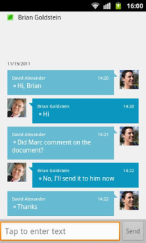 Download Lync 2010 Bisnis untuk Android tangkapan layar 3