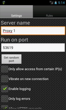 Download Proxy Server Alat untuk Android tangkapan layar 2