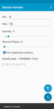 Download Random Number Alat untuk Android tangkapan layar 2
