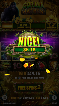 Download Gorilla Mayhem Slot Casino Kasino untuk Android tangkapan layar 3