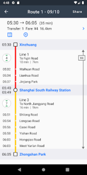 Download Metro Shanghai Subway Bepergian untuk Android tangkapan layar 4