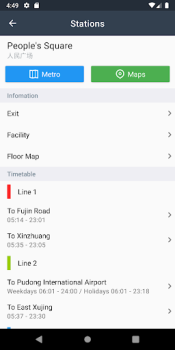 Download Metro Shanghai Subway Bepergian untuk Android tangkapan layar 7
