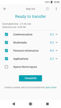 Download (Old version) Xperia Transfer Mobile Personalisasi untuk Android tangkapan layar 4