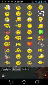 Download Kolobok smileys for Ace IM Komunikasi untuk Android tangkapan layar 2