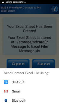 Download Save Phonebook & SMS to Excel Alat untuk Android tangkapan layar 7