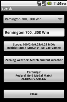 Download Strelok. Ballistic calculator Olahraga untuk Android tangkapan layar 5