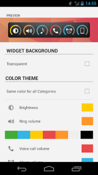 Download Slider Widget - Volumes Alat untuk Android tangkapan layar 7