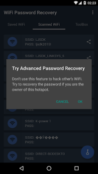 Download WiFi Password Recovery Alat untuk Android tangkapan layar 3