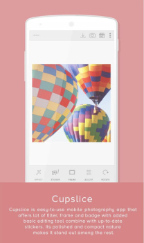 Download Cupslice Photo Editor Foto untuk Android tangkapan layar 2