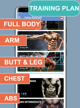 Download Home Workout - Fit in 28 Days Kesehatan & Kebugaran untuk Android tangkapan layar 4