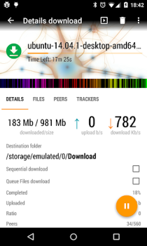 Download aTorrent - torrent downloader Pemutar & Editor Video untuk Android tangkapan layar 2