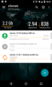 Download aTorrent - torrent downloader Pemutar & Editor Video untuk Android tangkapan layar 3