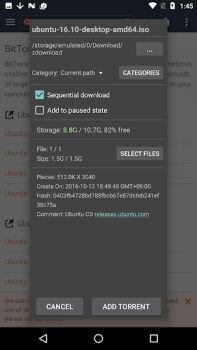 Download zetaTorrent Alat untuk Android tangkapan layar 2