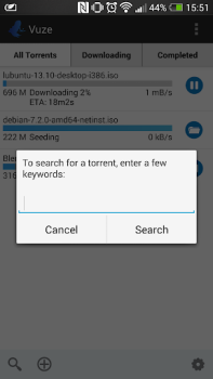 Download Vuze Torrent Downloader Pemutar & Editor Video untuk Android tangkapan layar 2