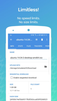 Download WeTorrent - Torrent Downloader Pemutar & Editor Video untuk Android tangkapan layar 2