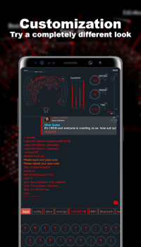 Download Hacker System Launcher Personalisasi untuk Android tangkapan layar 3