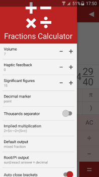 Download Fractions Calculator Pendidikan untuk Android tangkapan layar 4