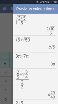 Download Fractions Calculator Pendidikan untuk Android tangkapan layar 6