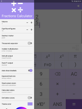 Download Fractions Calculator Pendidikan untuk Android tangkapan layar 7