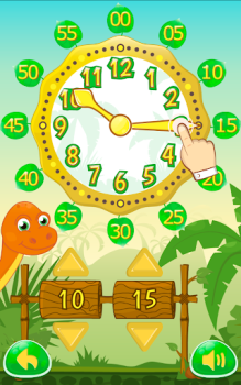 Download Dino Time: free learning clock Game Pembelajaran untuk Android tangkapan layar 2