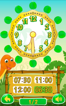 Download Dino Time: free learning clock Game Pembelajaran untuk Android tangkapan layar 3