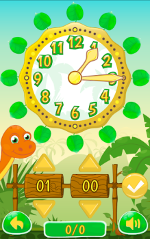 Download Dino Time: free learning clock Game Pembelajaran untuk Android tangkapan layar 4