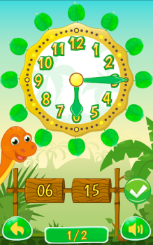 Download Dino Time: free learning clock Game Pembelajaran untuk Android tangkapan layar 5