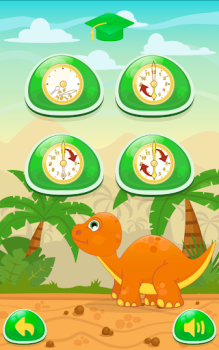 Download Dino Time: free learning clock Game Pembelajaran untuk Android tangkapan layar 6