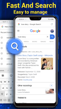 Download Browser for Android Komunikasi untuk Android tangkapan layar 3