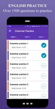 Download English Grammar Test - Grammar Pendidikan untuk Android tangkapan layar 2