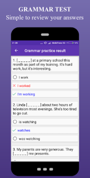 Download English Grammar Test - Grammar Pendidikan untuk Android tangkapan layar 5