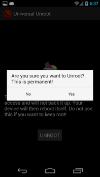 Download Universal Unroot Alat untuk Android tangkapan layar 2