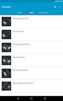 Download Area duct HVAC Alat untuk Android tangkapan layar 6