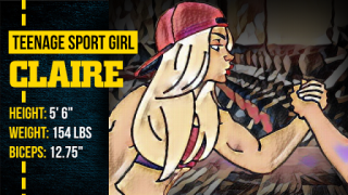 Download Armwrestling With Muscle Girls Game olahraga untuk Android tangkapan layar 2