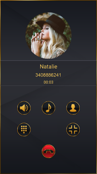 Download Dark Theme Dialer Personalisasi untuk Android tangkapan layar 3