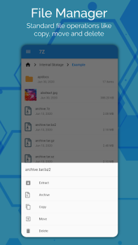 7Z: Zip 7Zip Rar File Manager