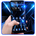 Download  Черная голубая тема будущего