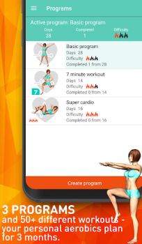 Download Aerobics workout at home Kesehatan & Kebugaran untuk Android tangkapan layar 2