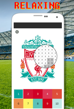 Download Football Logo Coloring By Number Teka-teki untuk Android tangkapan layar 2