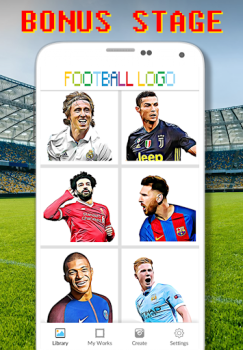 Download Football Logo Coloring By Number Teka-teki untuk Android tangkapan layar 4