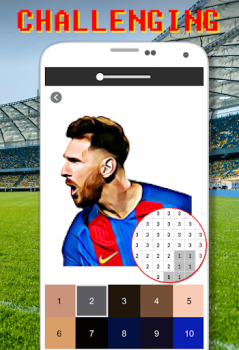 Download Football Logo Coloring By Number Teka-teki untuk Android tangkapan layar 5