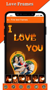 Download Fire Text Photo Frames App Foto untuk Android tangkapan layar 2