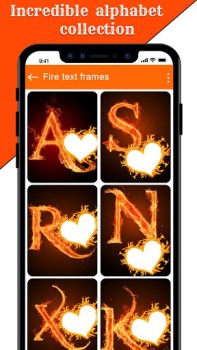 Download Fire Text Photo Frames App Foto untuk Android tangkapan layar 3