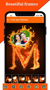 Download Fire Text Photo Frames App Foto untuk Android tangkapan layar 6