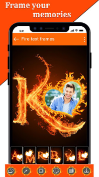 Download Fire Text Photo Frames App Foto untuk Android tangkapan layar 7